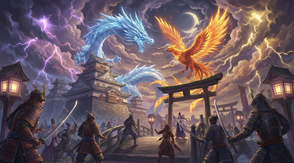 黑丝动漫-冰龙与火凤